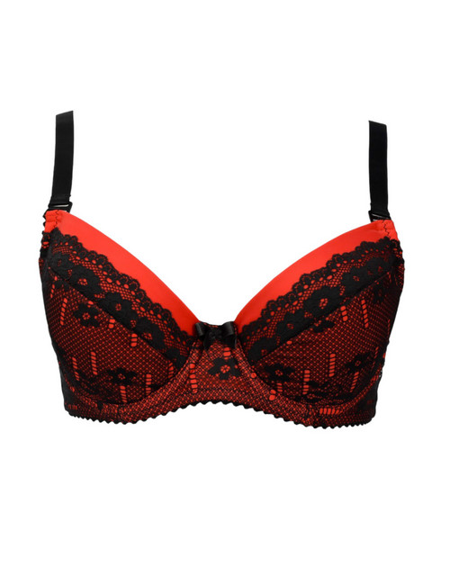 Lingerie Bras Bra in red and black lace